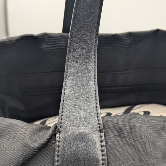 Chanel Travel Line Tote Bag – Black Nylon with Leather Trim - Picture 5 of 7